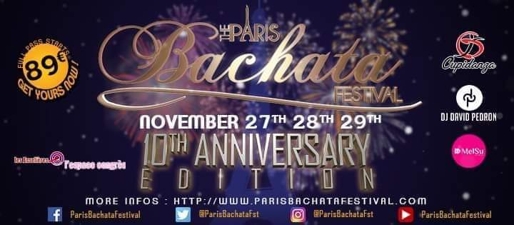 Discount for Paris Bachata Festival 2020 Code JUSTBACHATA