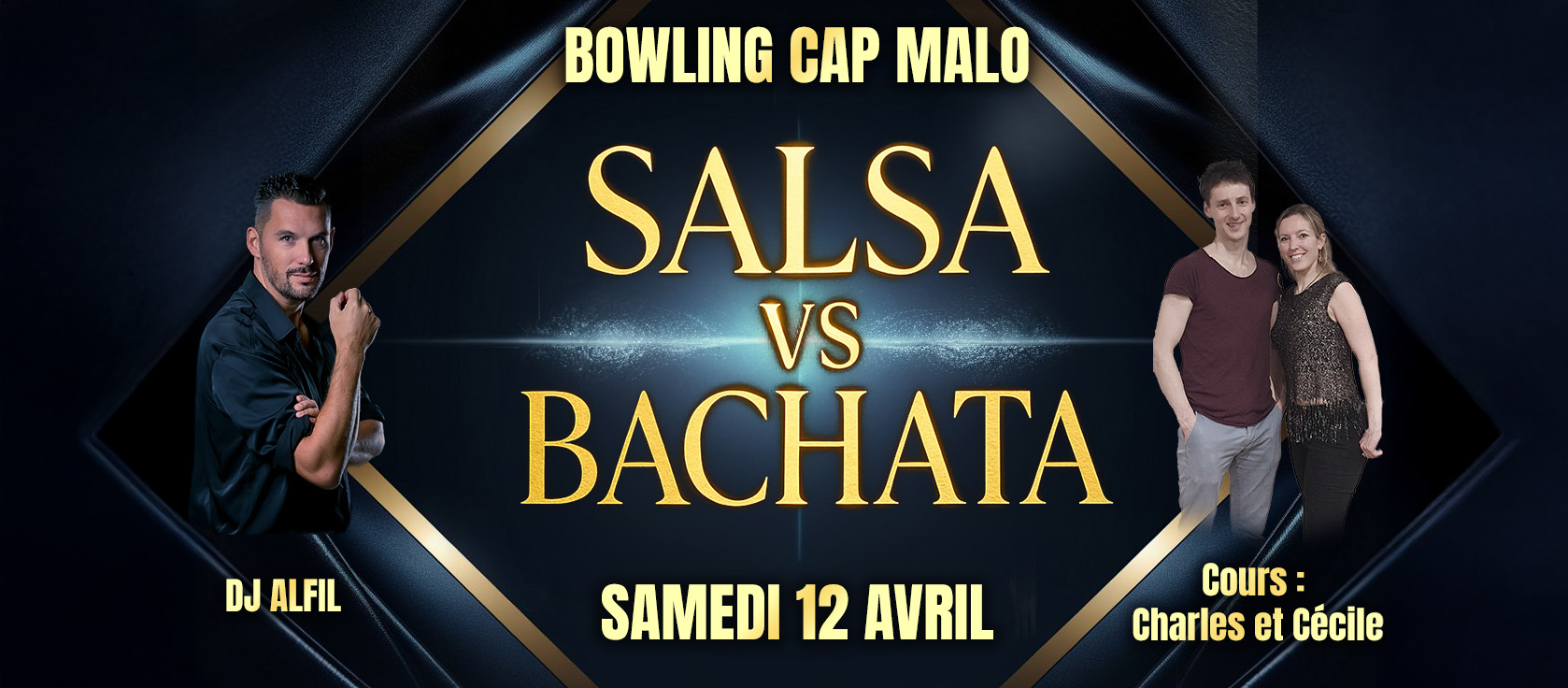 Rennes CAP MALO : Salsa Vs Bachata Night : Cours Cécile et Charles mix DJ Alfil
