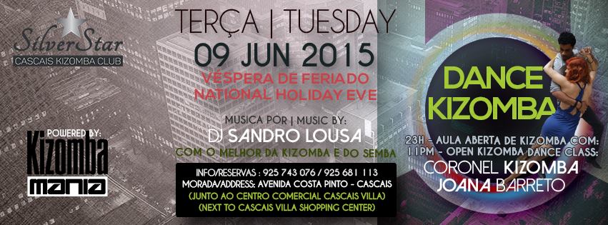 SILVER STAR - Cascais Kizomba Club: DANÇA KIZOMBA (Véspera de feriado)