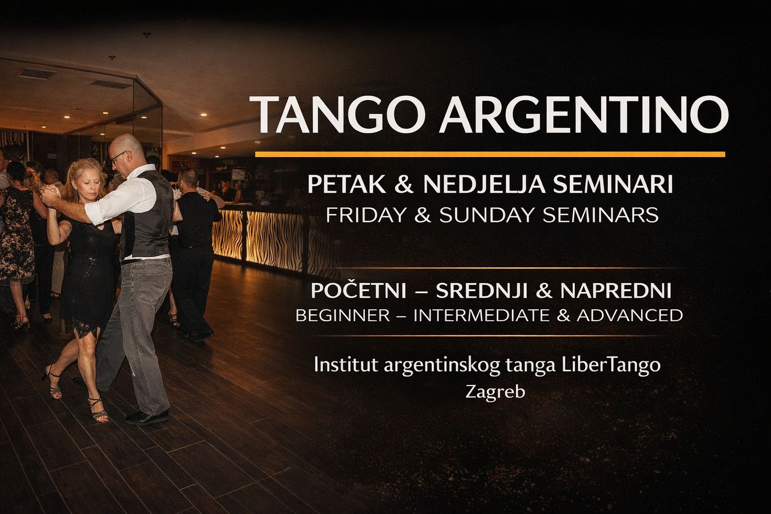 Tango Argentino seminari od osnova do naprednih tehnika