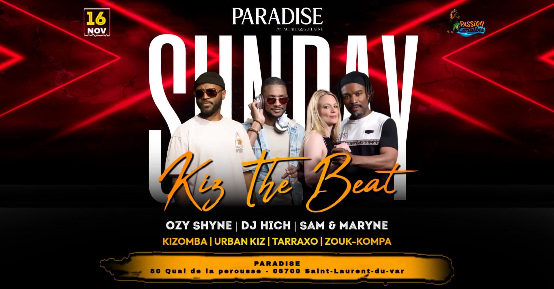 Cours + Soiree KIZ the Beat au Paradise