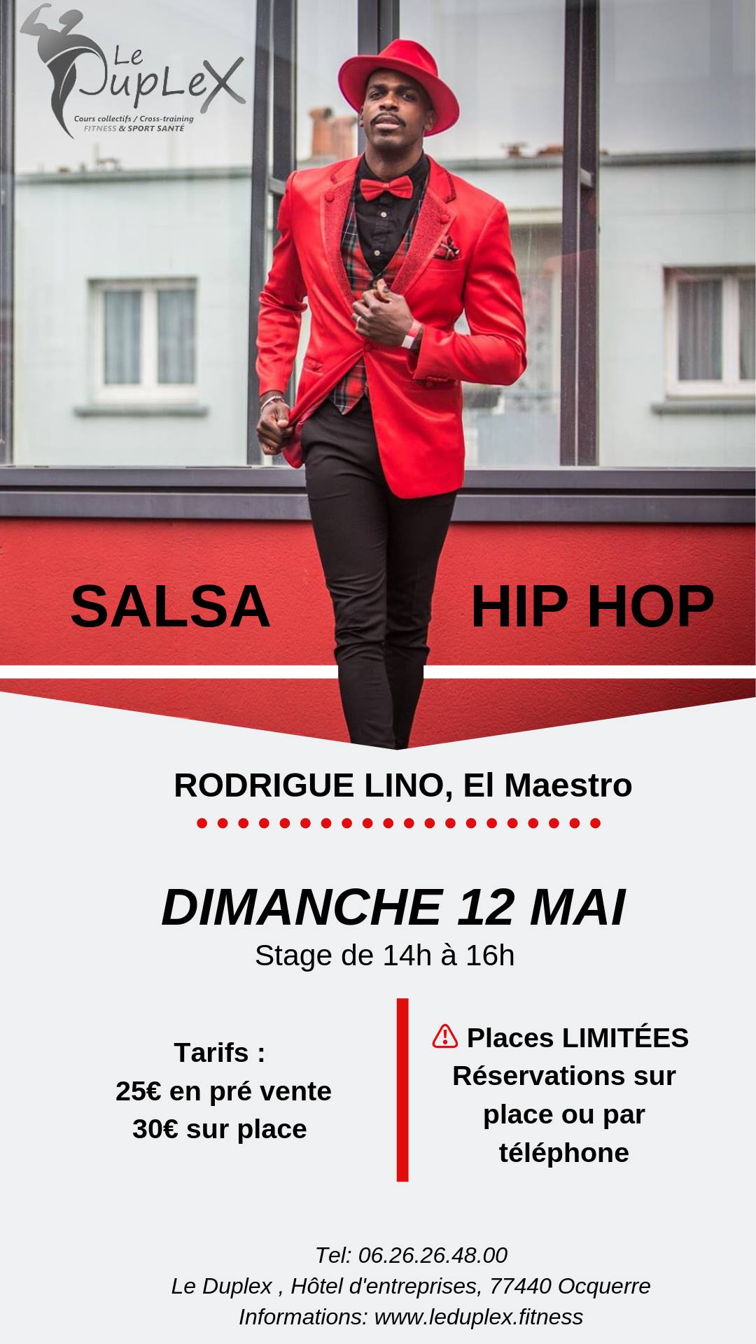 STAGE De SALSA HIP HOP avec El Maestro Rodrigue Lino