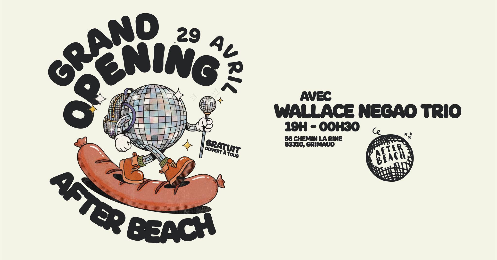 GRAND OPENING AFTER BEACH Wallace Negao Trio @afterbeachalahalle