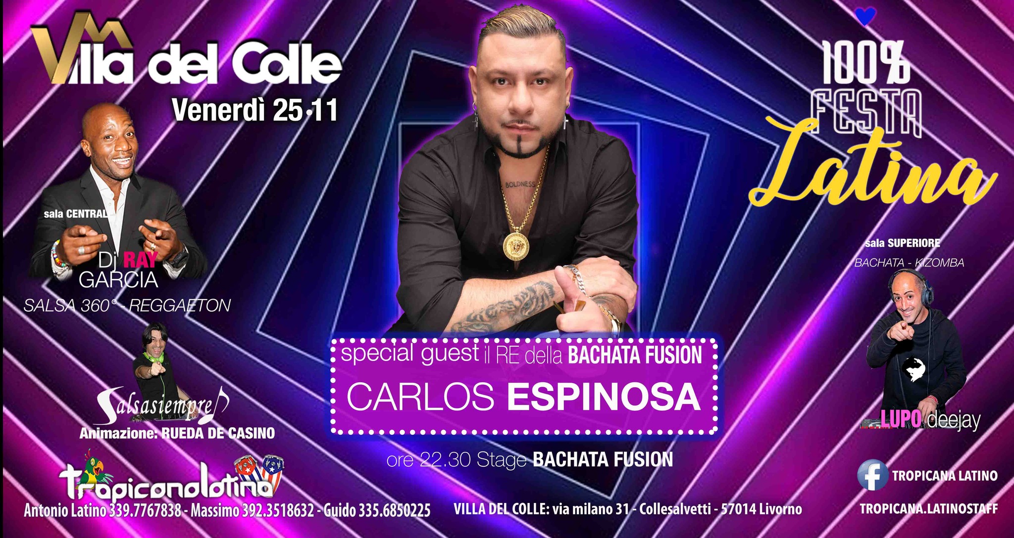 100% FestaLatina special guest CARLOS ESPINOSA