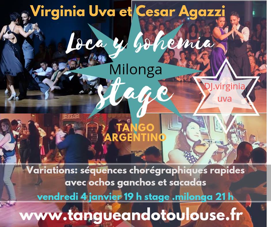 Loca y Bohemia, Milonga y stage