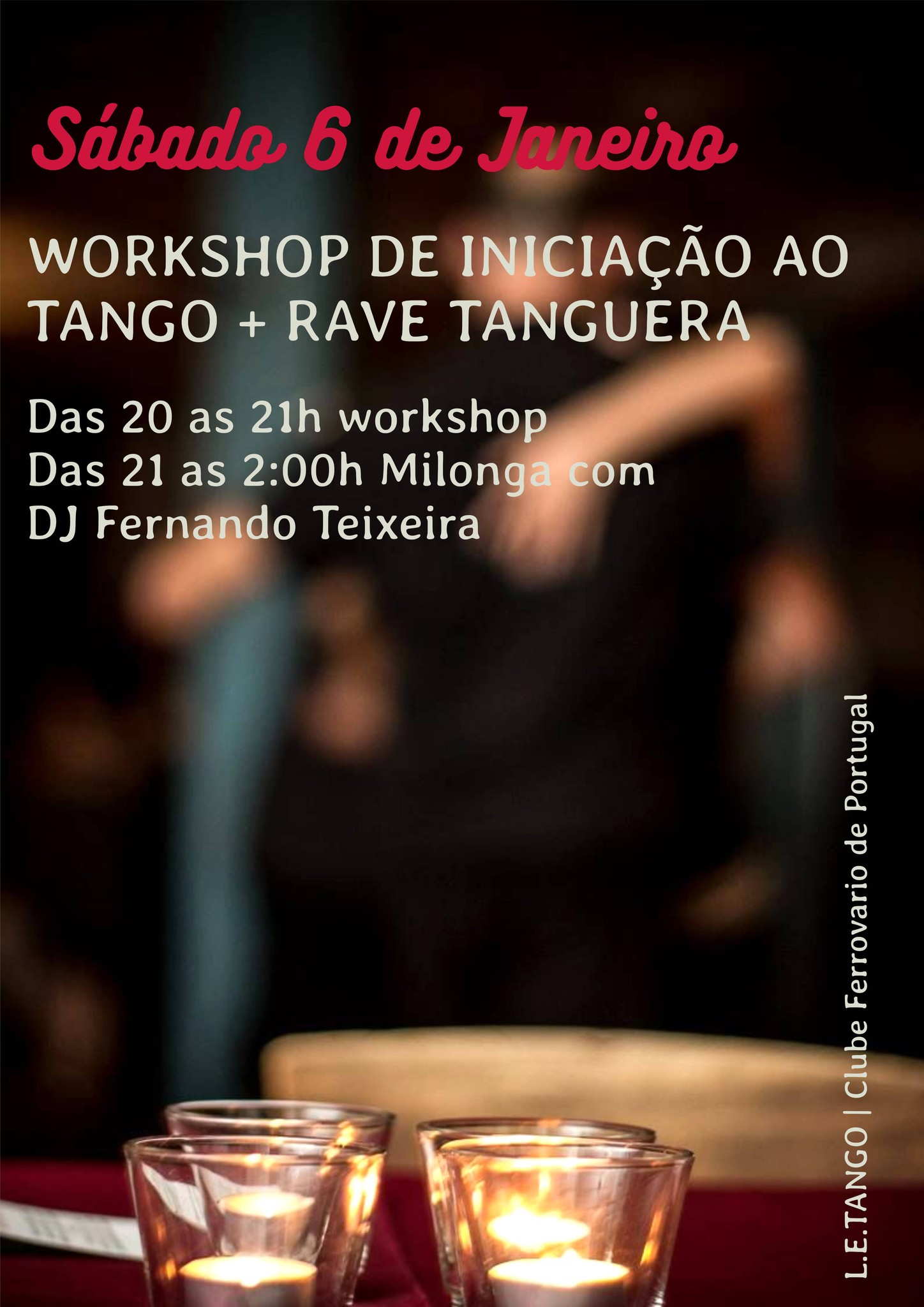Workshop de Iniciação ao Tango Argentino + RAVE TANGUERA