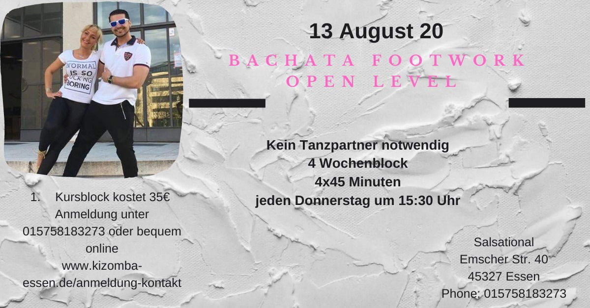 Bachata Footwork Open Level