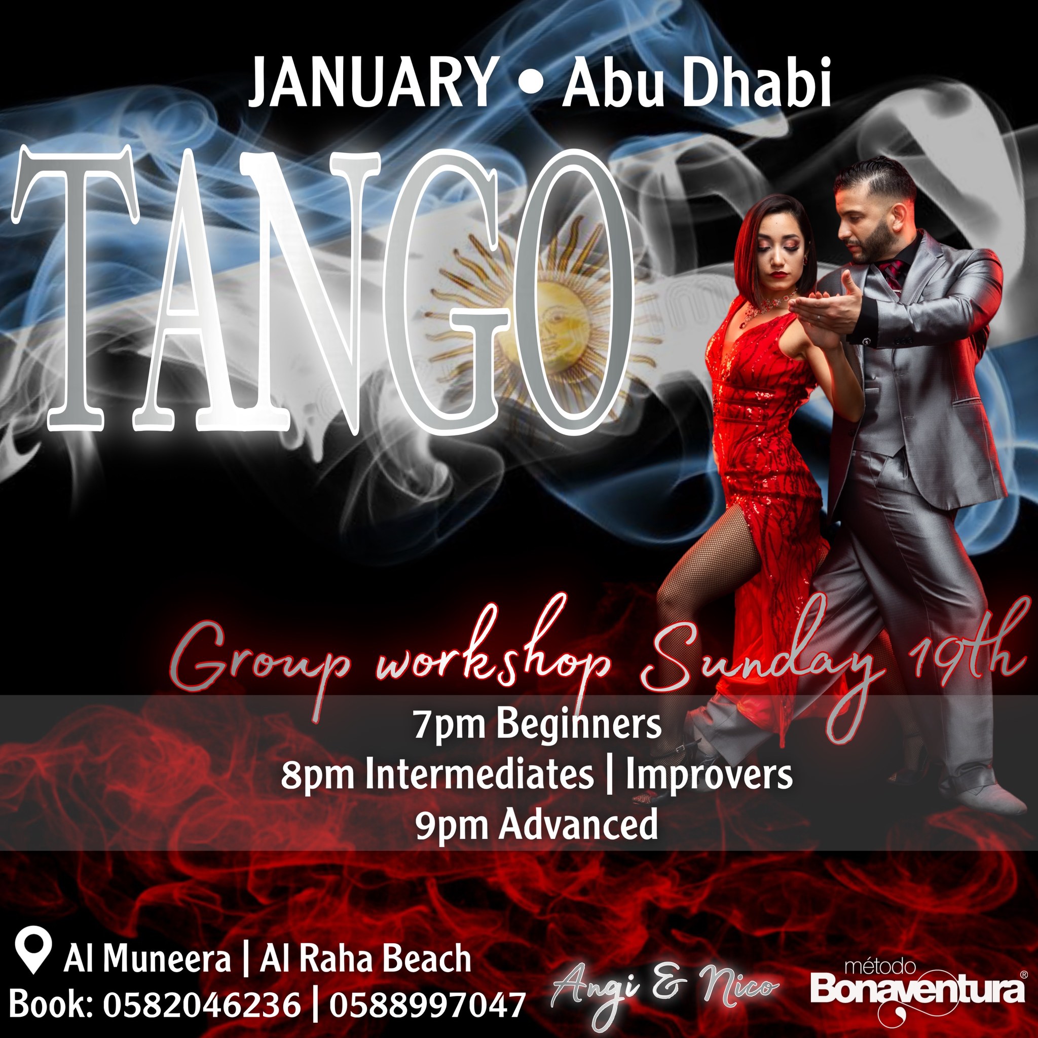 Group workshop Argentine Tango in Abu dhabj