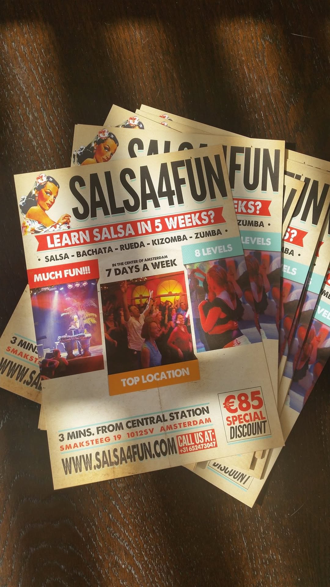 New 5 week summer courses Salsa Bachata Rueda Zumba