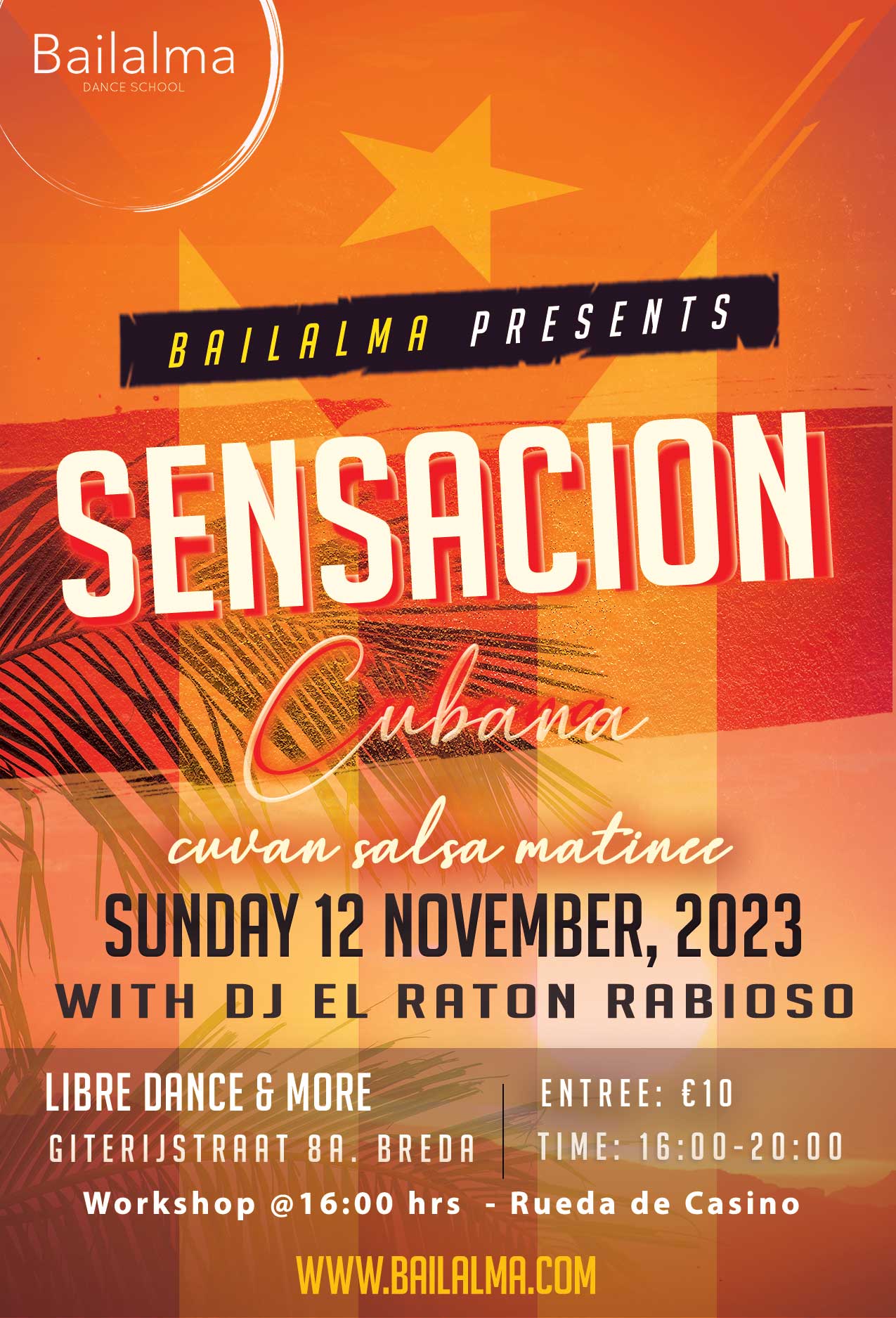 Sensación Cubana Cubaanse Salsa Matinee 12 November 2023