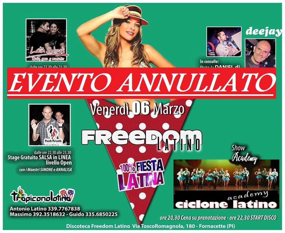 100% FESTA Latina IL VENERDì DEL Freedom