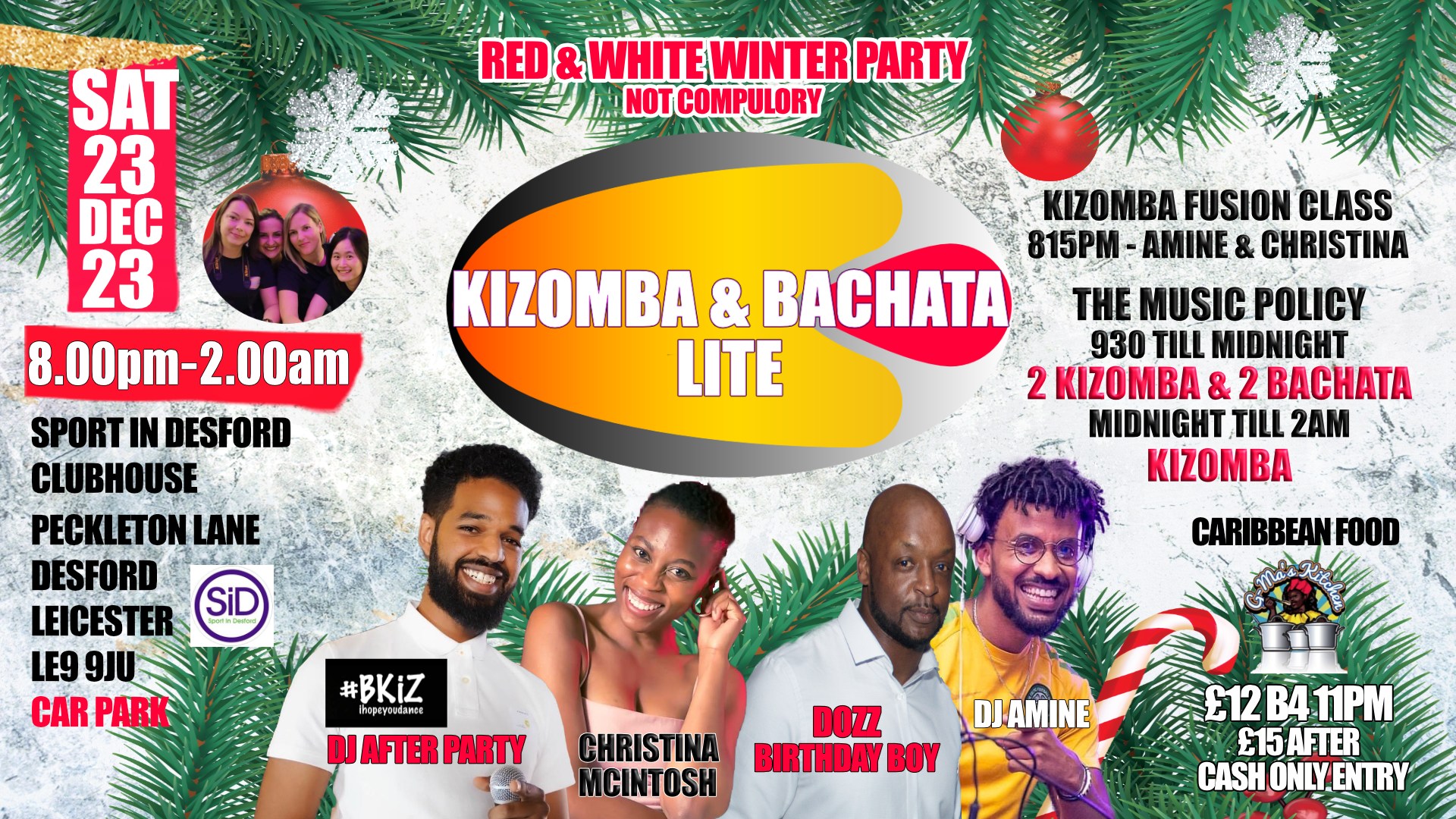 KIZOMBA & BACHATA LITE - RED & WHITE PARTY (not compulsory )