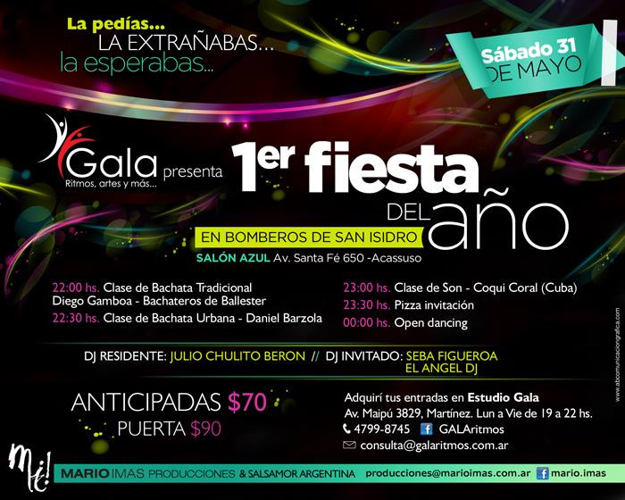 GALA PRESENTA PRIMERA FIESTA DEL AÑO!!!!!!!