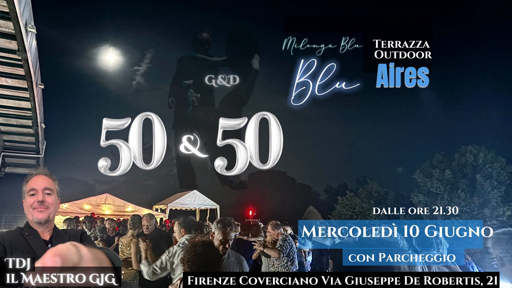 Milonga Blu Aires sarà 50&50..
