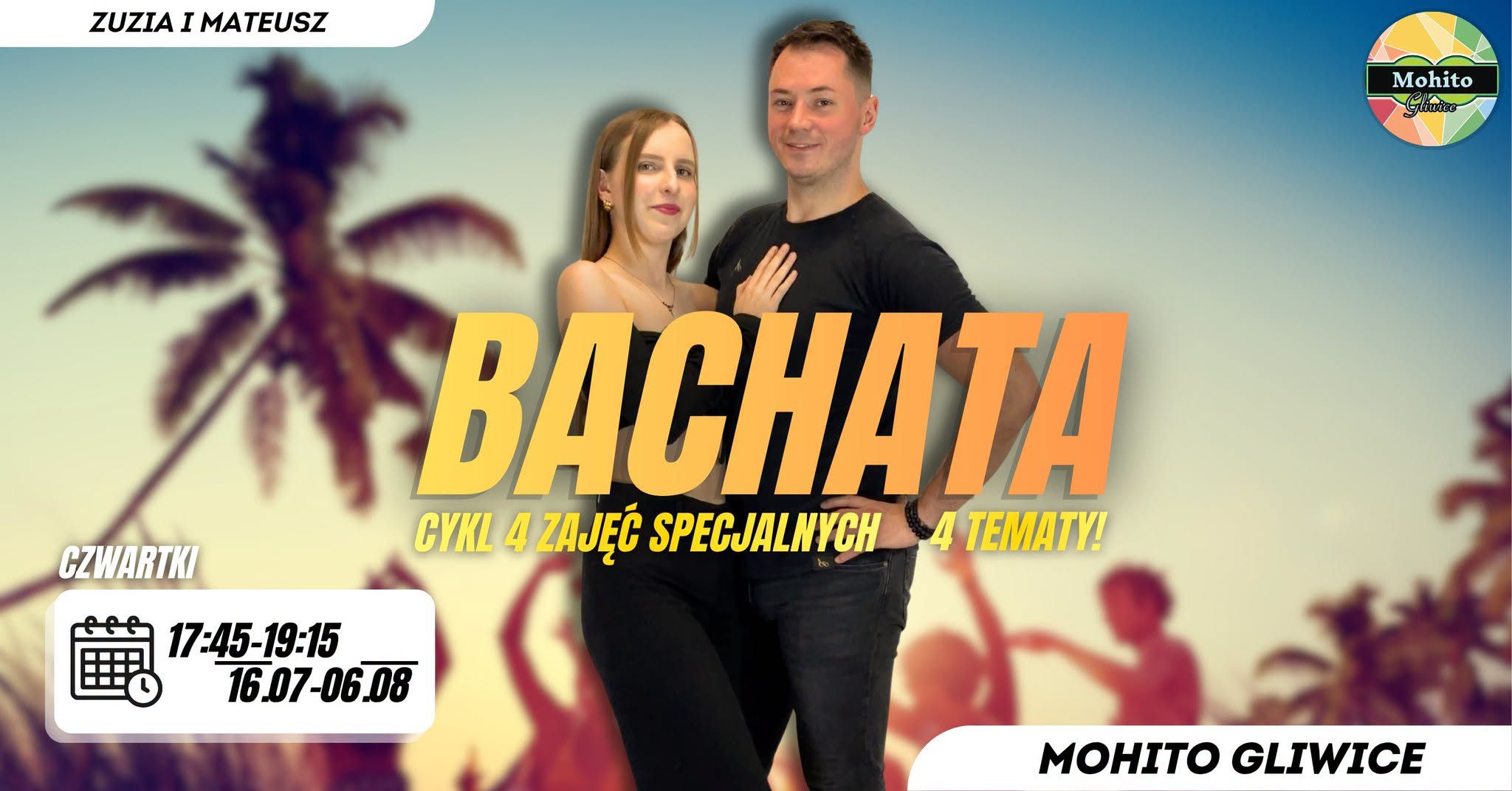 CYKL 4 ZAJĘĆ SPECJALNYCH Z ZUZIĄ I MATEUSZEM! BACHATA - 4 TEMATY 🧡