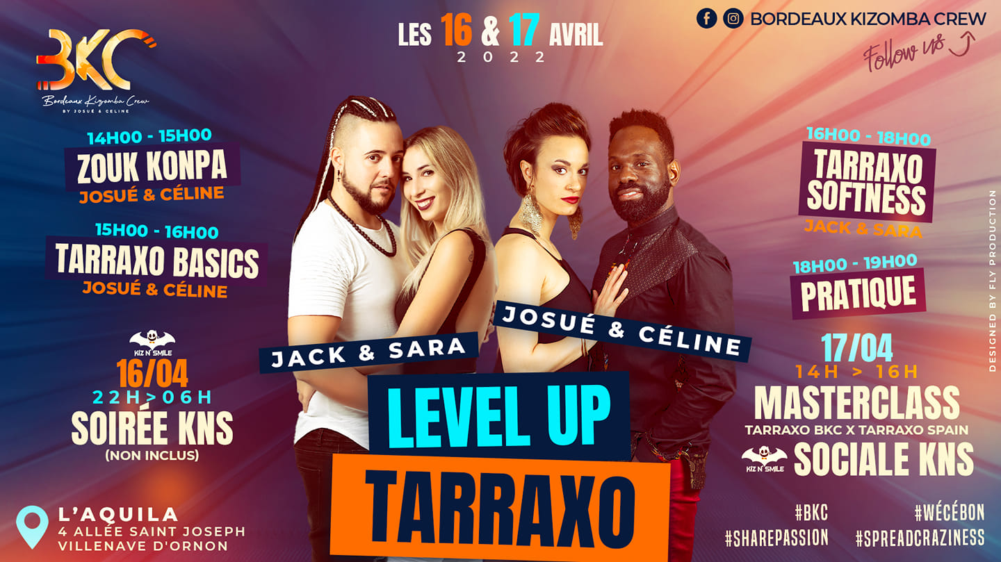 Level Up Tarraxo Spain By BKC: Intensif Konpa Tarraxo Tous Niveaux