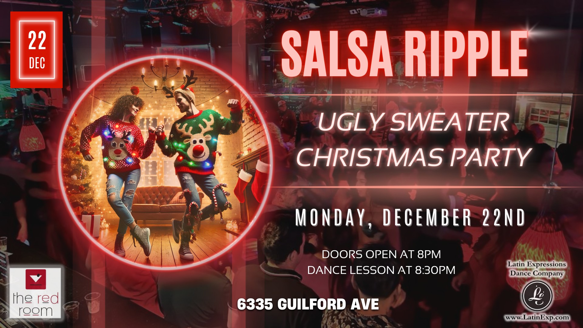 Salsa Ripple - MONDAY - Ugly Sweater Christmas Party