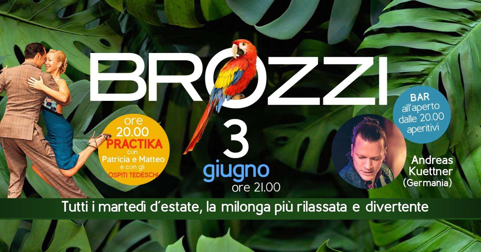Milonga di Brozzi con Dj Andreas Küttner e Practika con Patricia & Matteo