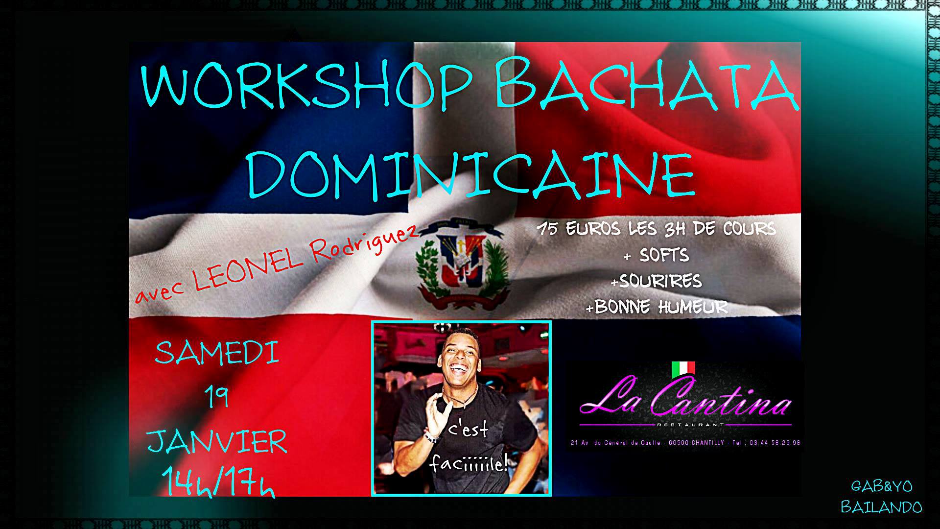 Workshop Bachata Dominicaine=>La Cantina Chantilly