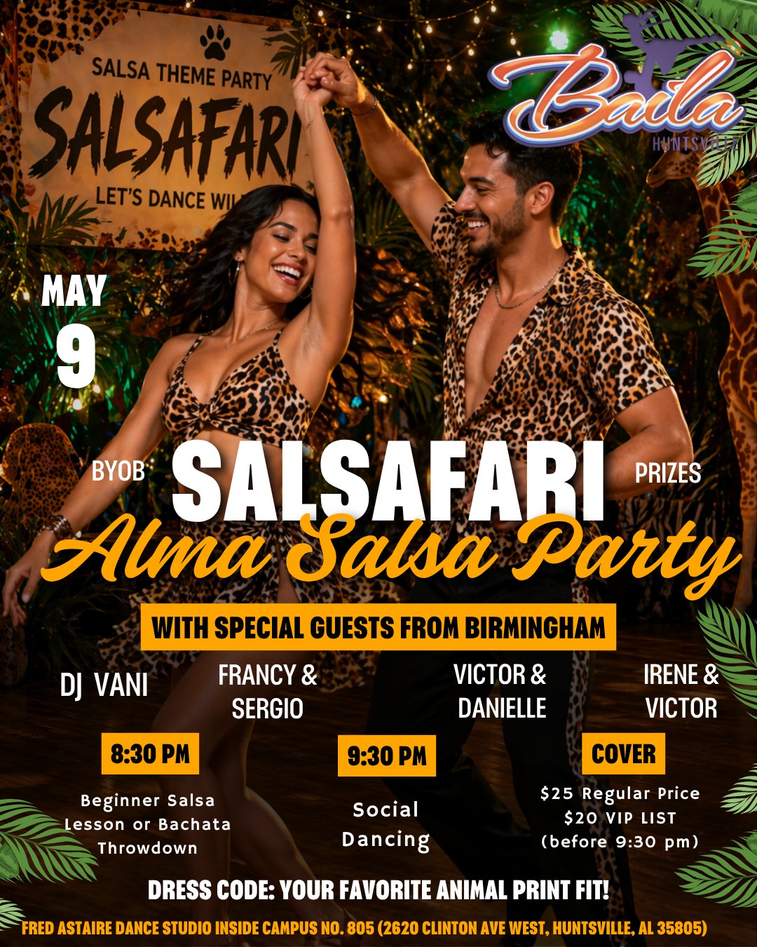 Alma Salsa Party! Salsafari Edition! π΄π₯π¦