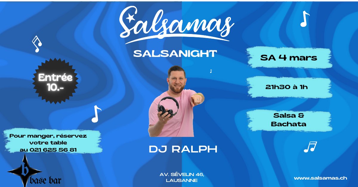 Salsanight au Base Bar à Lausanne avec DJ Ralph