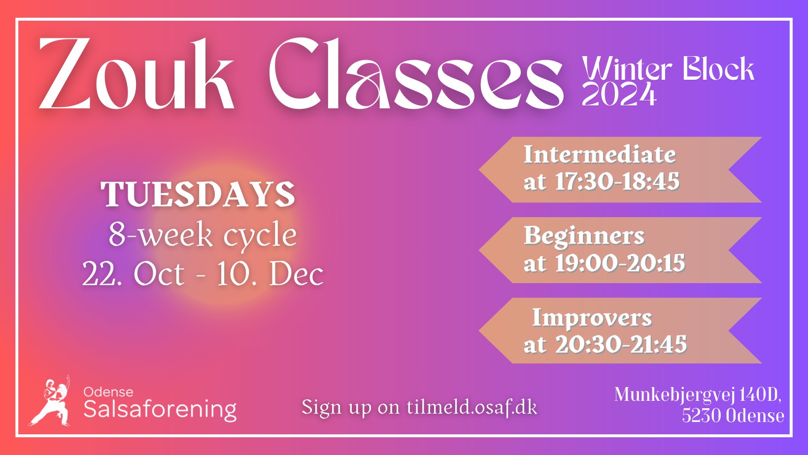 Zouk classes - Start of winter block 2024