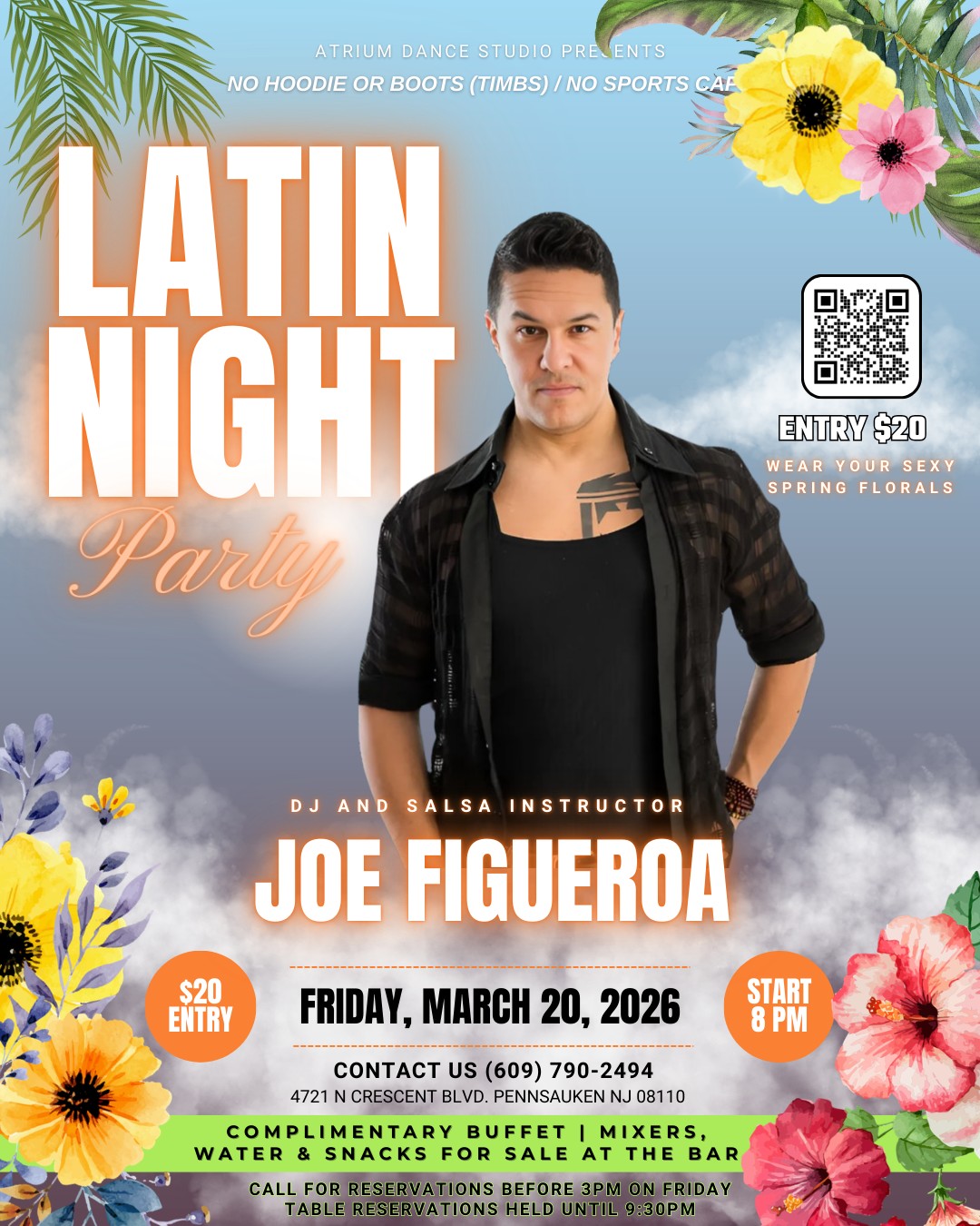 Spring is in the air and Latin Night at the Atrium is getting a floral twist πΊπ₯
