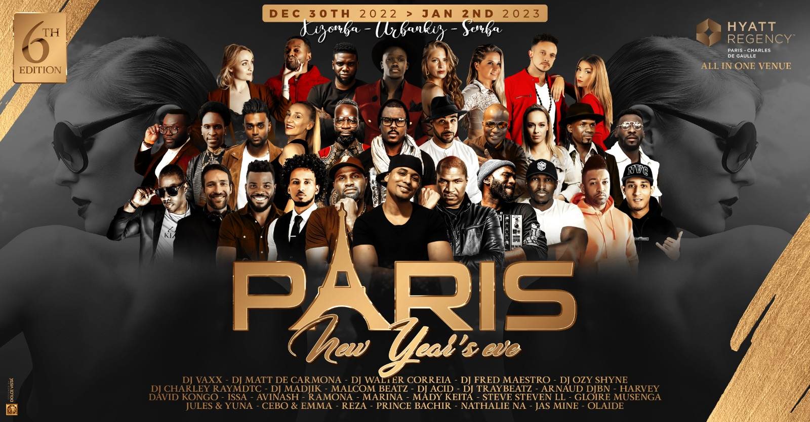 Paris Kizomba New Year's Eve 6e Ed. official Senegal & Cameroun