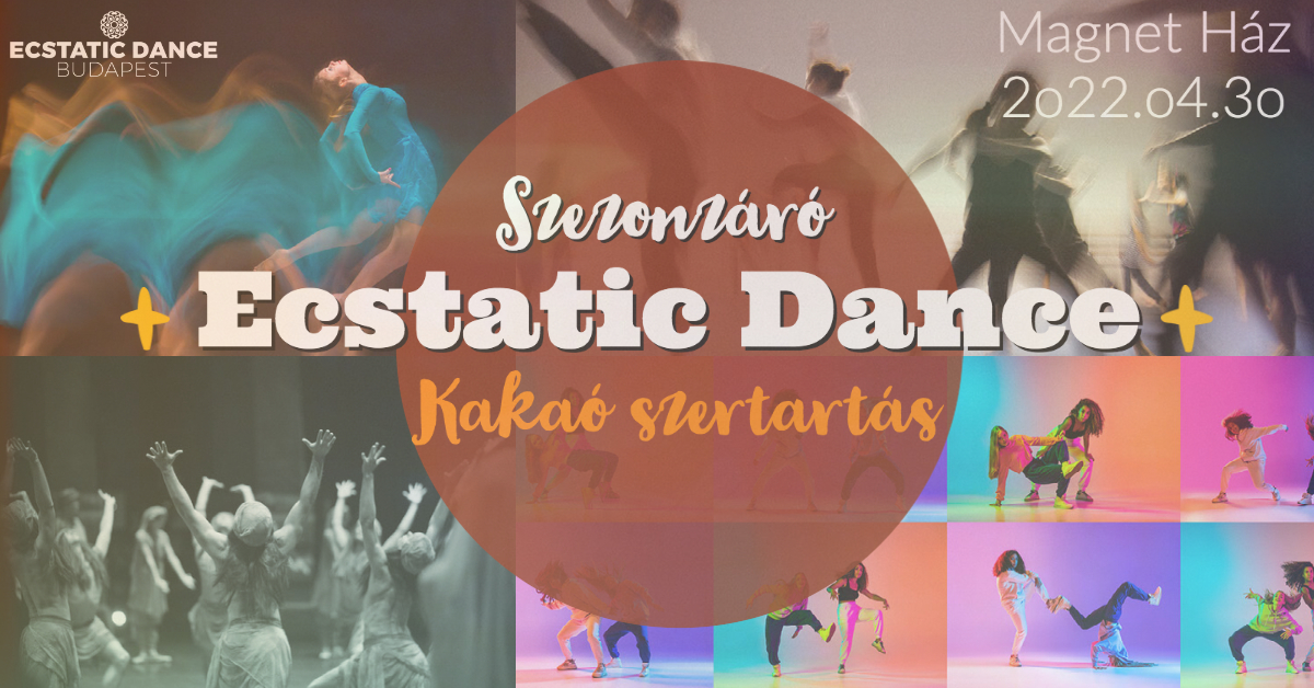 Szezonzáró Ecstatic Dance & Kakaó szertartás Simon Gyuri, Joos Zsófi, Vági Zsolt