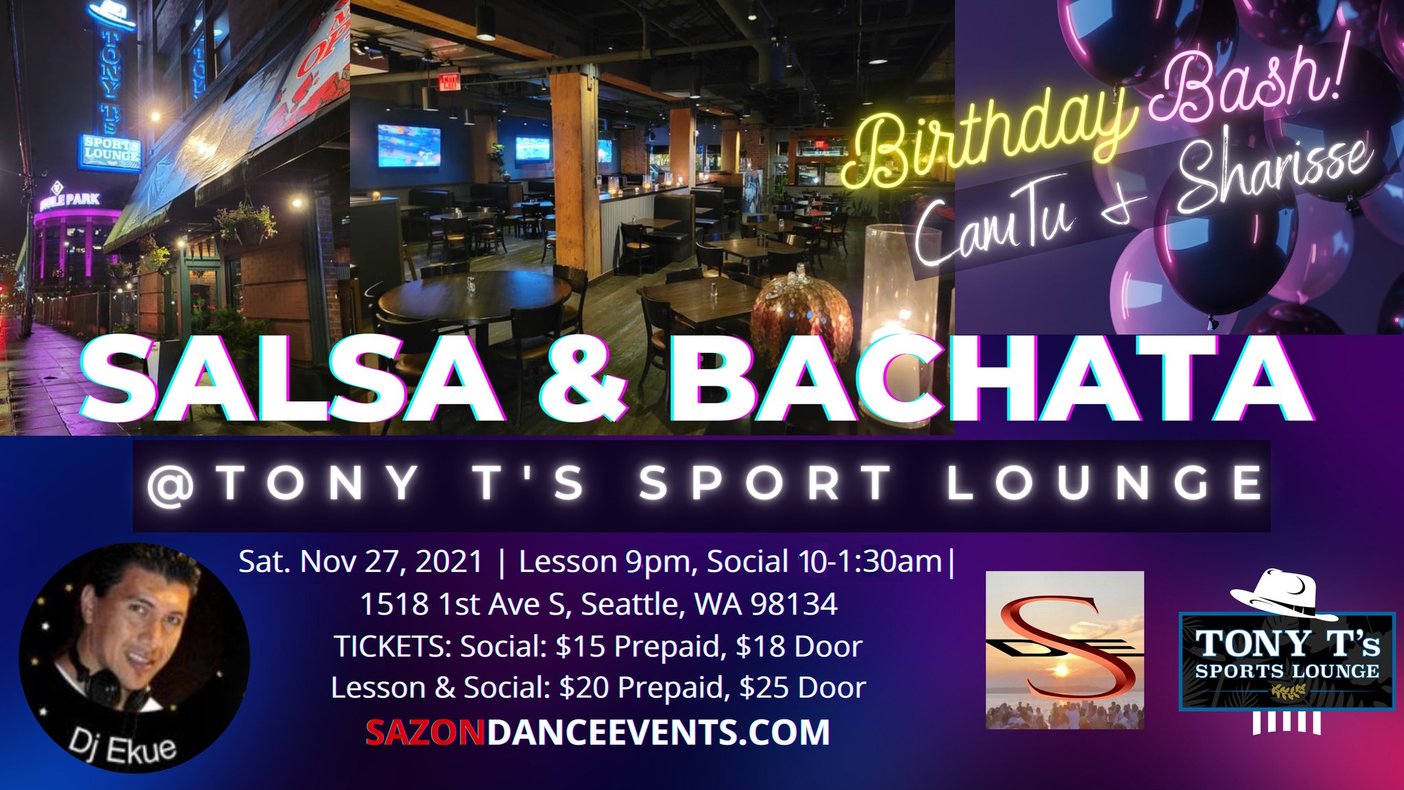 Salsa & Bachata Dance @ Tony T's Lounge