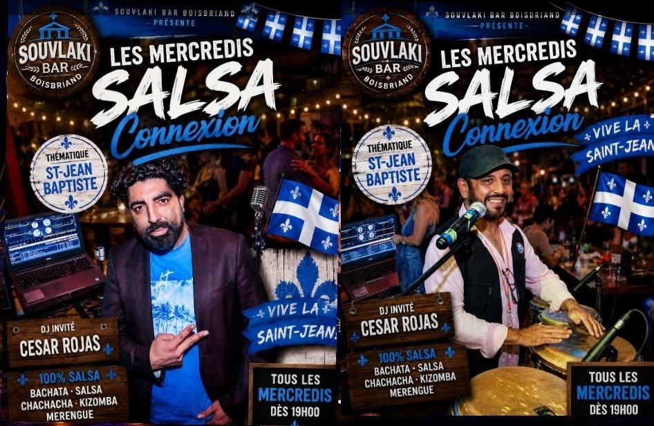 Les Mercredis SALSA CONNEXION AVEC HamalianDance Souvlaki bar boisbriand