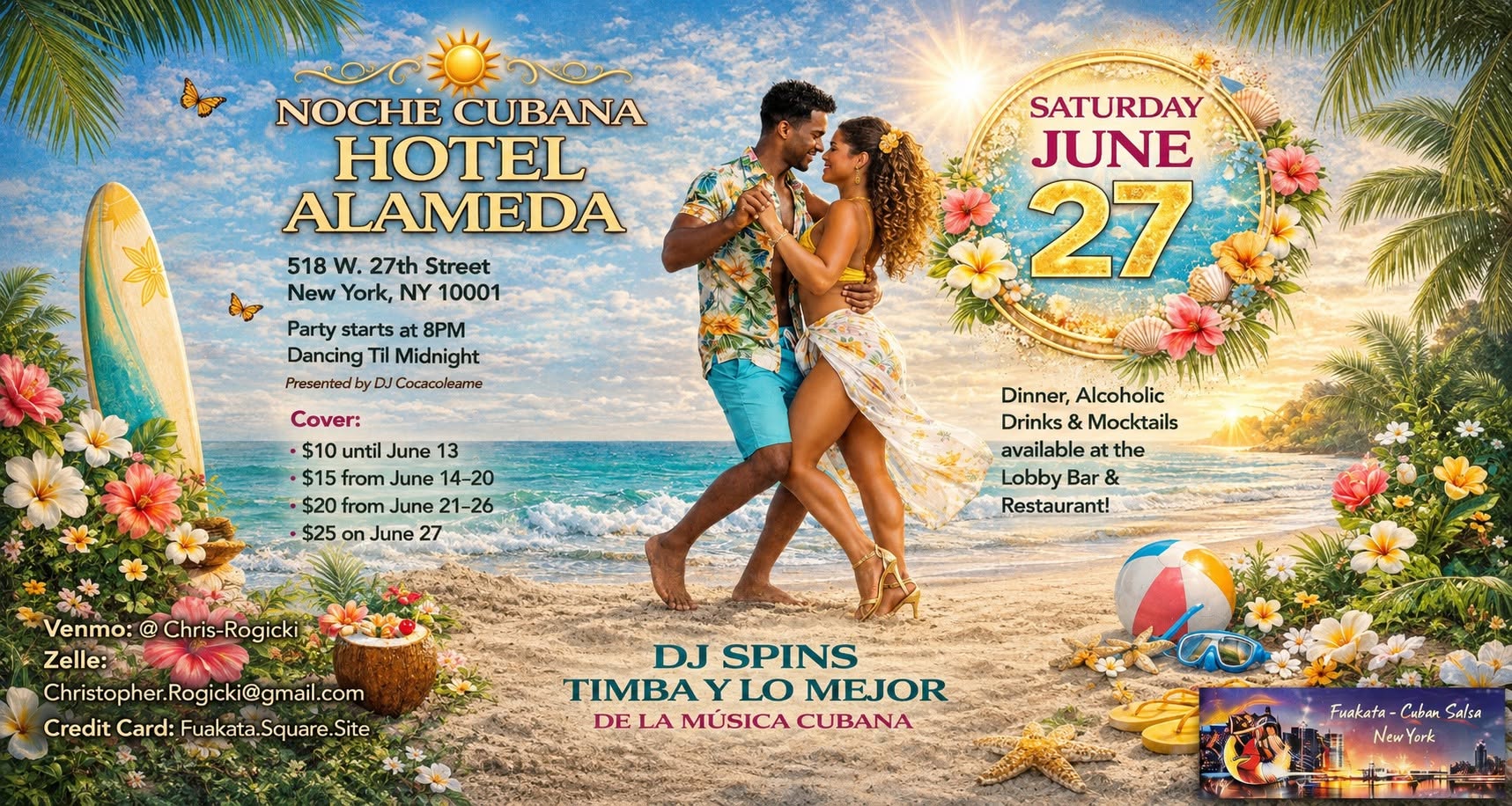 Summer Noche Cubana @ Hotel Alameda