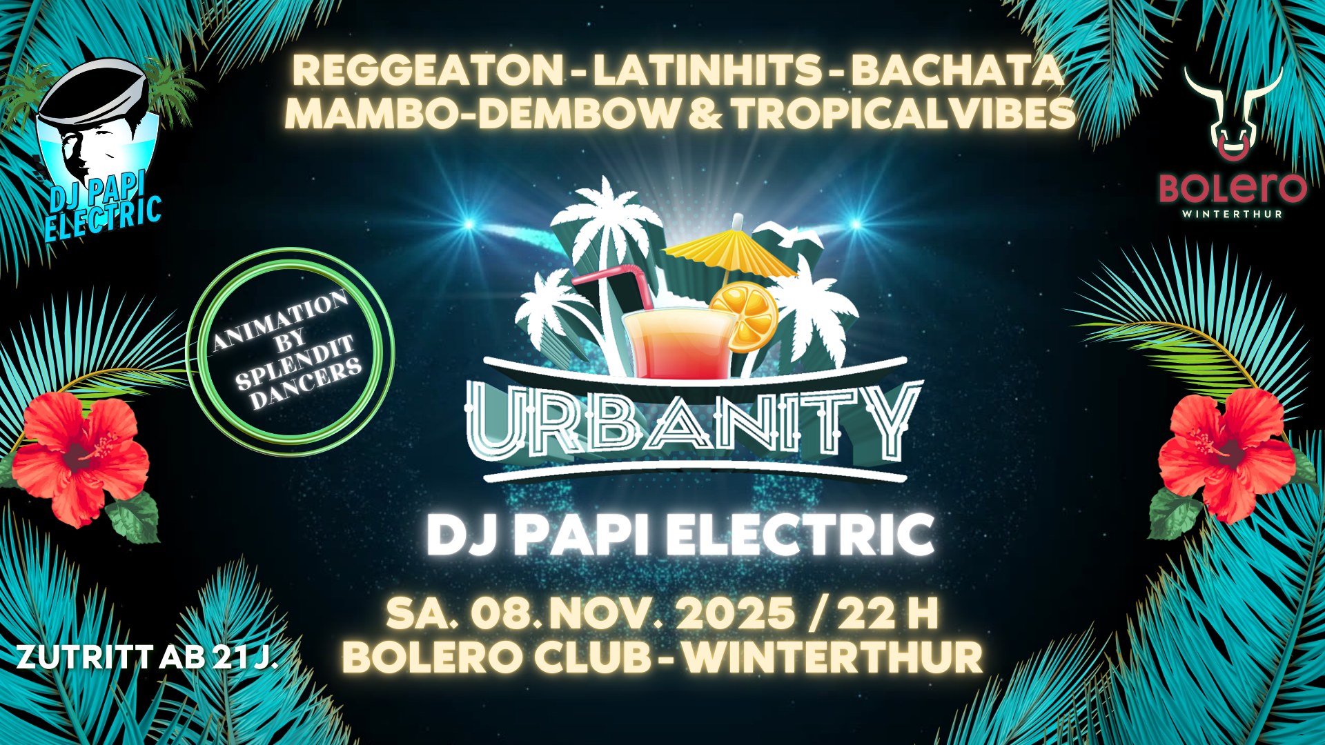 Today's best Reggaeton, Latinmusic & Tropical Vibes by DJ Papi Electric, - Bolero, Winterthur