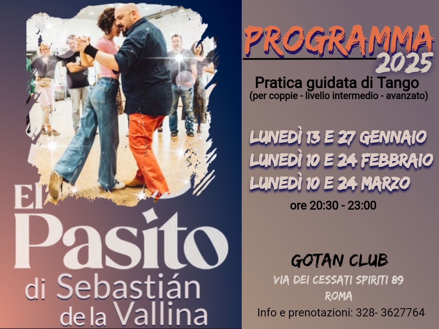 EL PASITO - Pratica guidata di Tango