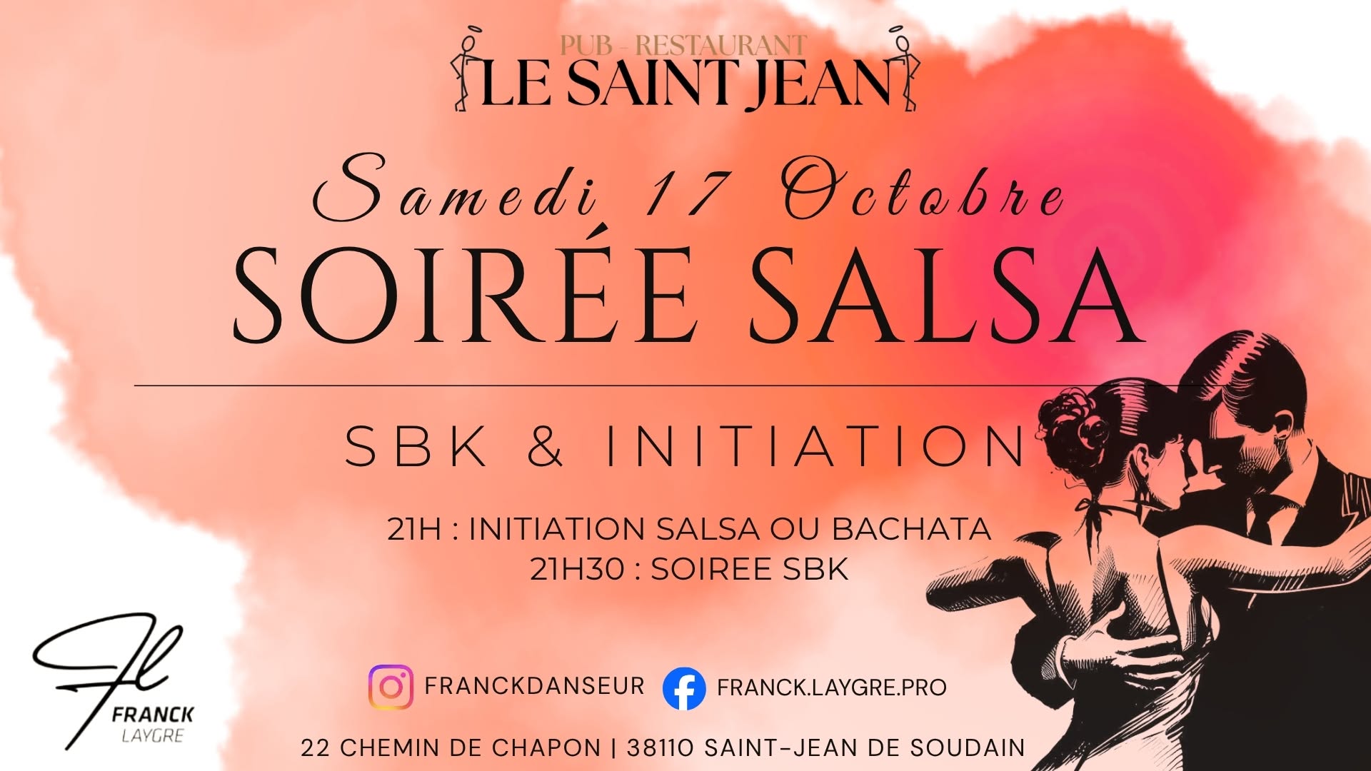 Soirée Salsa SBK avec Franck Laygre