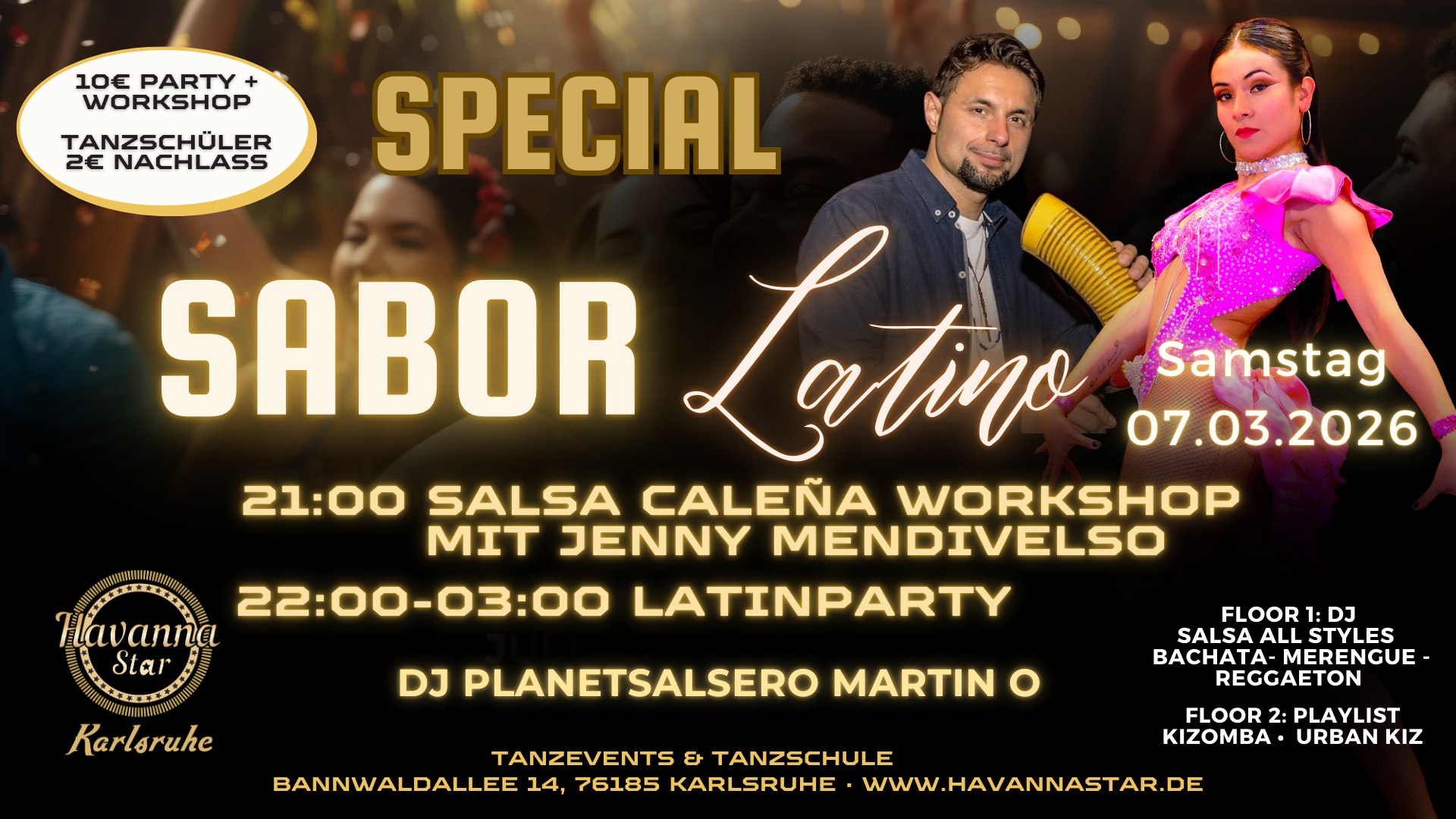 Latinparty-mit Salsa Caleña Workshop⭐️