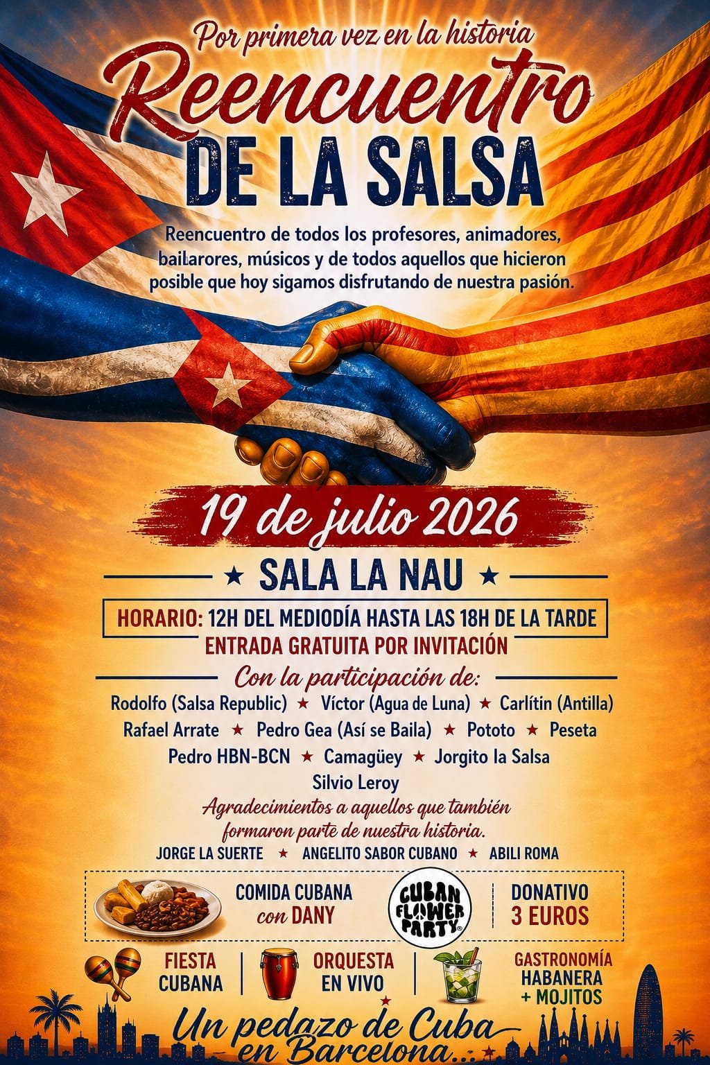 Reencuentro de la Salsa en Barcelona: leyendas, música en vivo y comida cubana