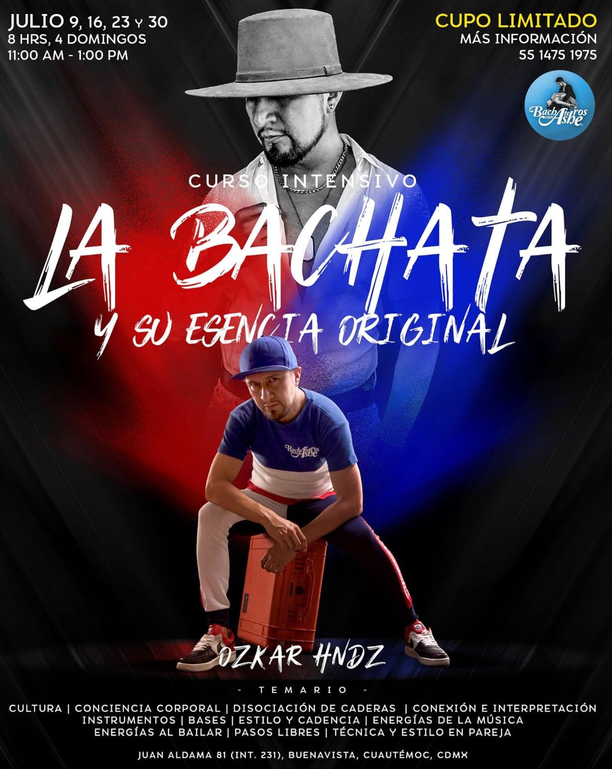 ¡Curso Intensivo! "La Bachata y su Esencia Original" - 8hrs!