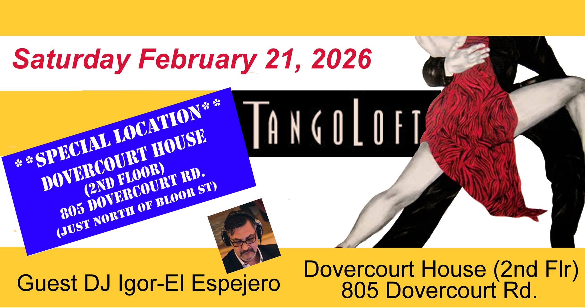 TangoLoft Saturday February 21, 2026