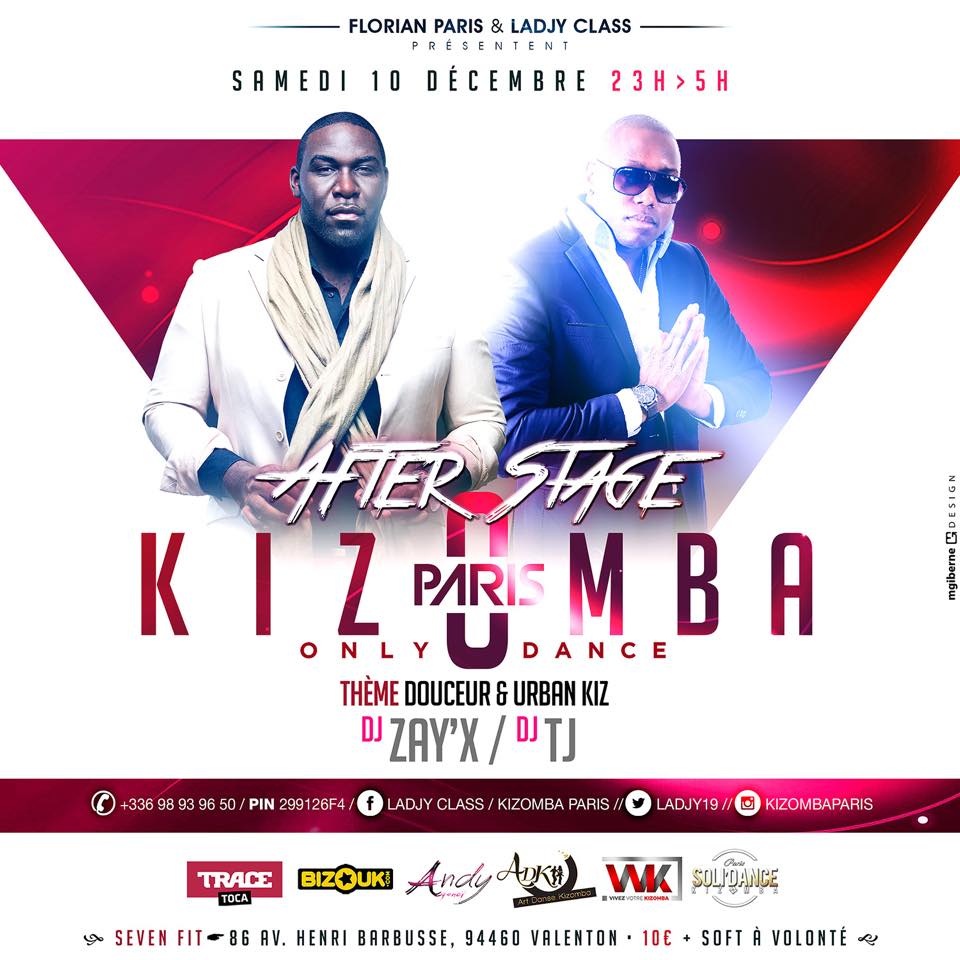 Sam 10 Dec Just Dance" Douceur&Urbankiz Dj Zayx&Guest
