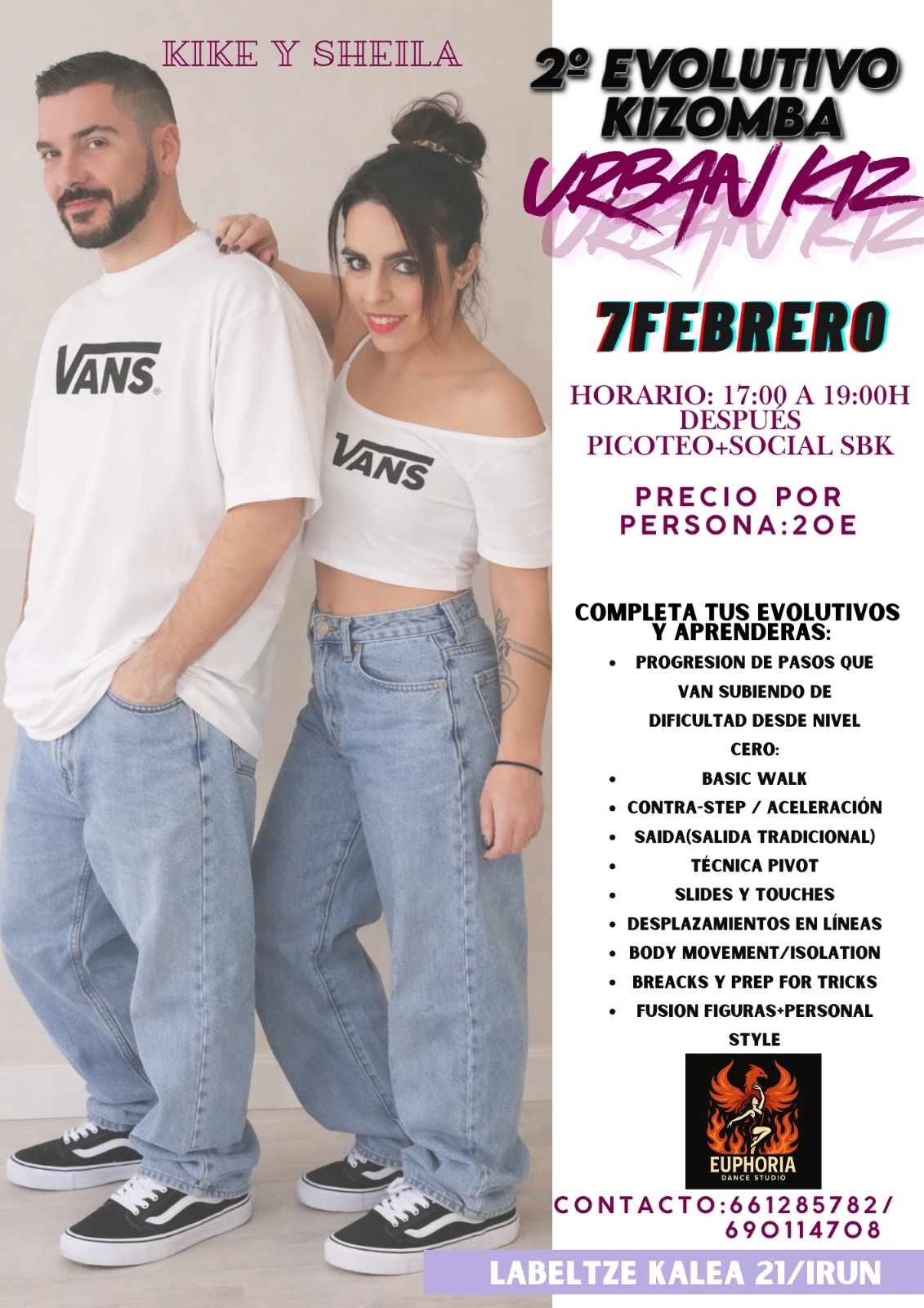 2º EVOLUTIVO DE KIZOMBA · URBAN KIZ By Kike & Shey