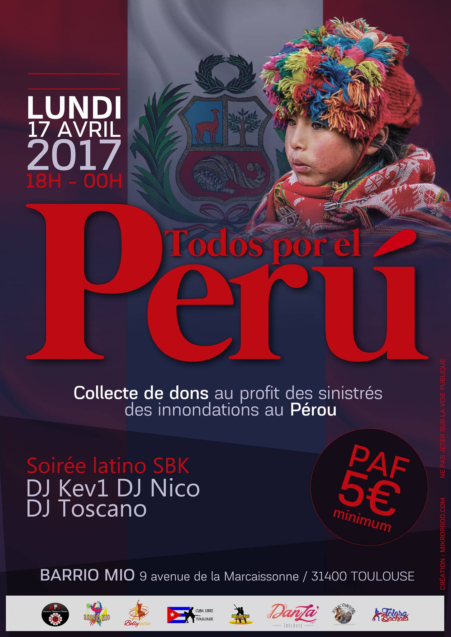 TODOS Por El PERU - Soirée latino caritative