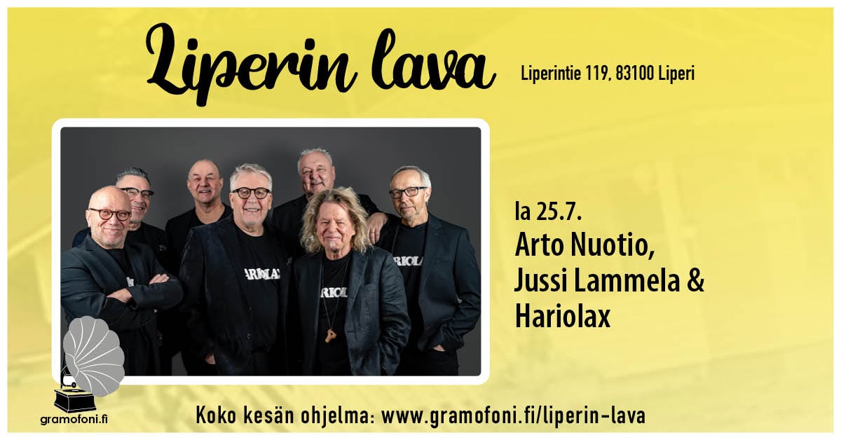Liperin lavan lauantaitanssit 25.7. ⎮ Arto Nuotio, Jussi Lammela & Hariolax