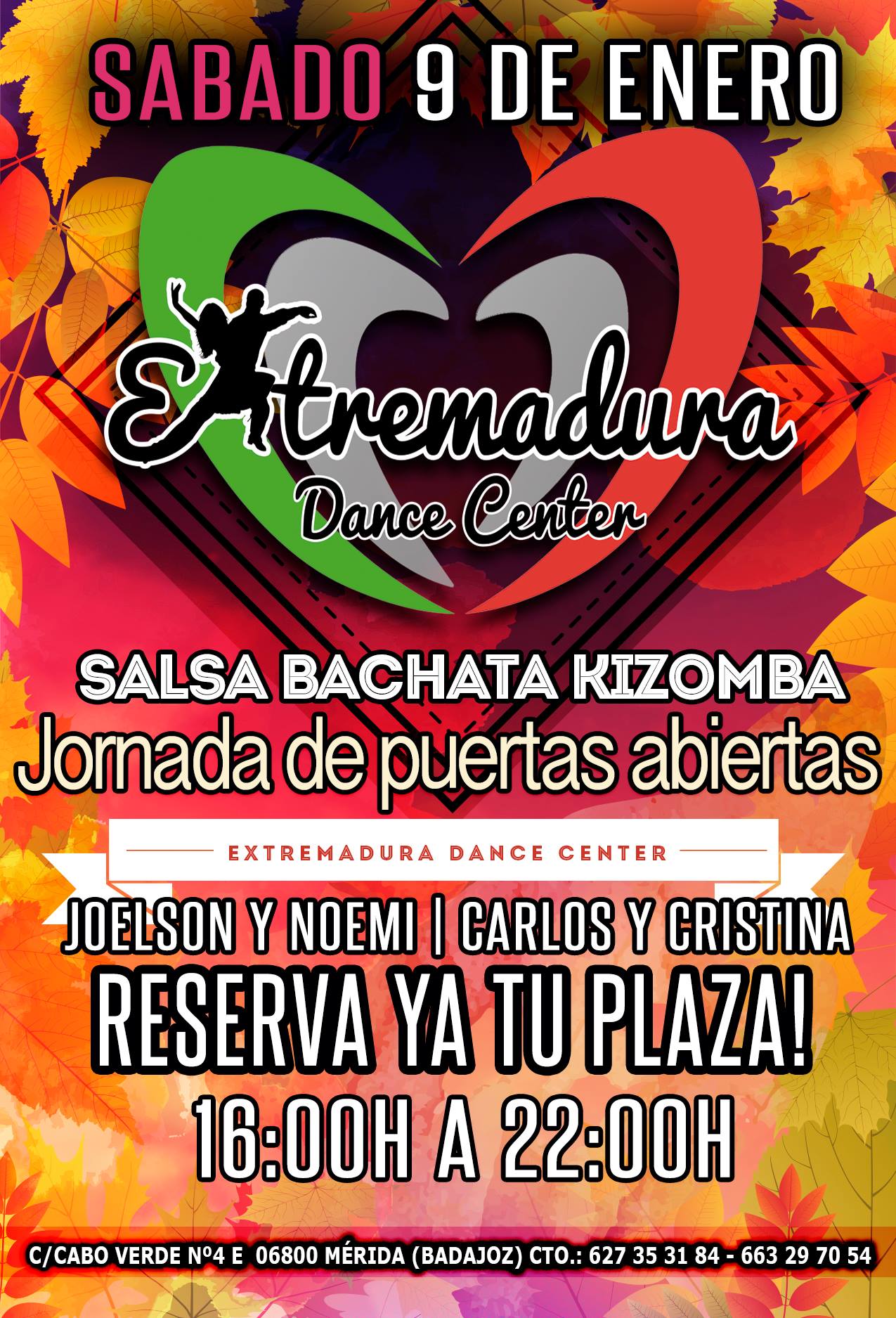 SALSA-BACHATA-KIZOMBA- JORNADA PUERTAS ABIERTAS GRATUITAS