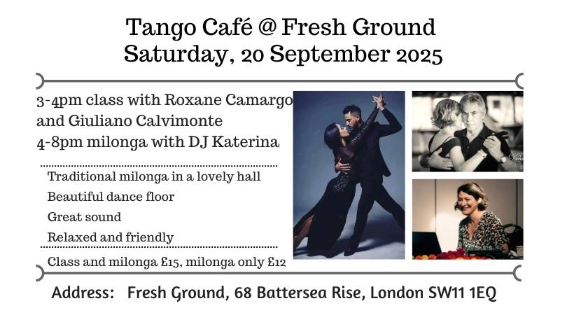 Tango Café - milonga and class with Roxane and Giuliano
