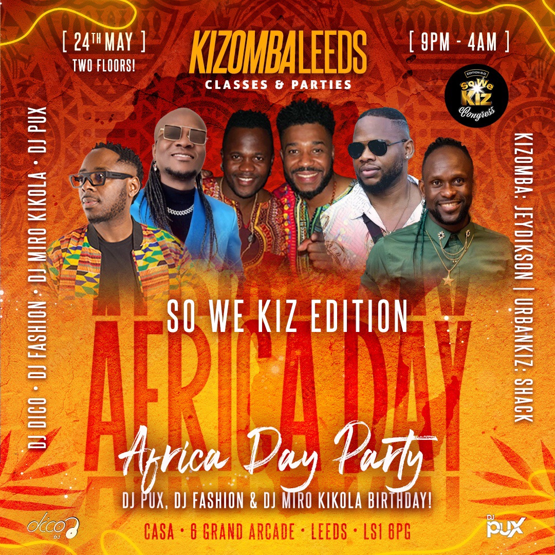 SO WE KIZ EDITION AFRICA DAY CLASSES + PARTY