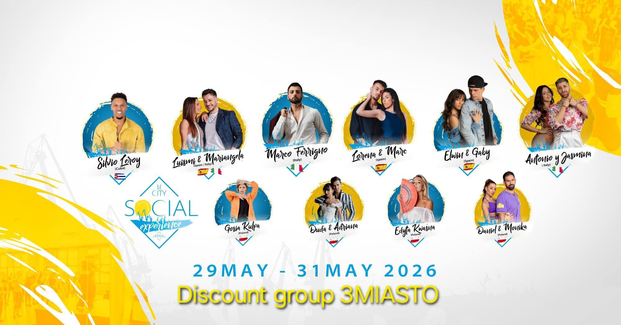 Discount group 3MIASTO for 3 City Social Experience 2026