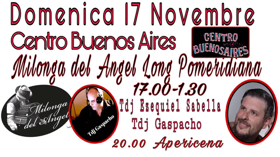 Milonga del Angel Long Pomeridiana al CBA con 2 Tdj