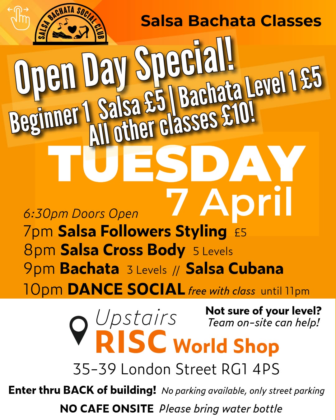 Salsa & Bachata Open Day & Dropin Lessons