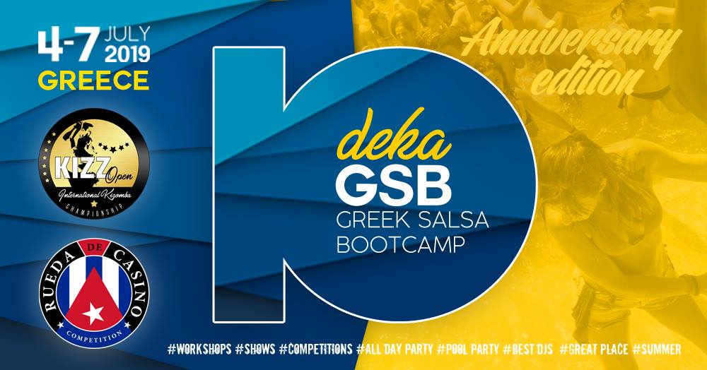 Greek Salsa Bootcamp -10th Anniversary July 4th - 7th 2019